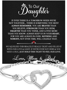 Heartfelt Daughter Bracelet - Meaningful Jewelry Gift from Parents, Love